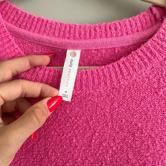 Anthropologie Pink Sweater Dress - Picture 3 of 5